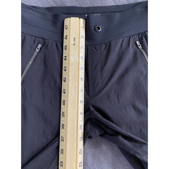 Athleta Pants Sz 2 Black Trekkie North Drawstring Activewear Running Jogger - Picture 10 of 11